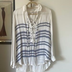 Vintage Havana long sleeve collard shirt